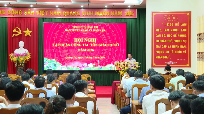 Tập huấn công tác tôn giáo cơ sở năm 2026