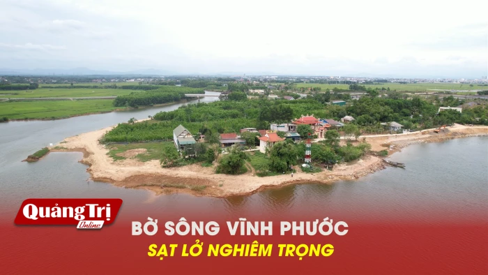 Bờ sông Vĩnh Phước sạt lở nghiêm trọng