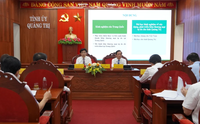 Hội thảo khoa học “Mô hình Khu thương mại tự do tại một số Quốc gia trên thế giới-bài học cho Quảng Trị”