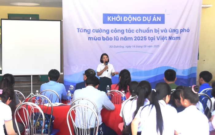 Khởi động dự án 'Tăng cường công tác chuẩn bị và ứng phó mùa bão lũ năm 2025'
