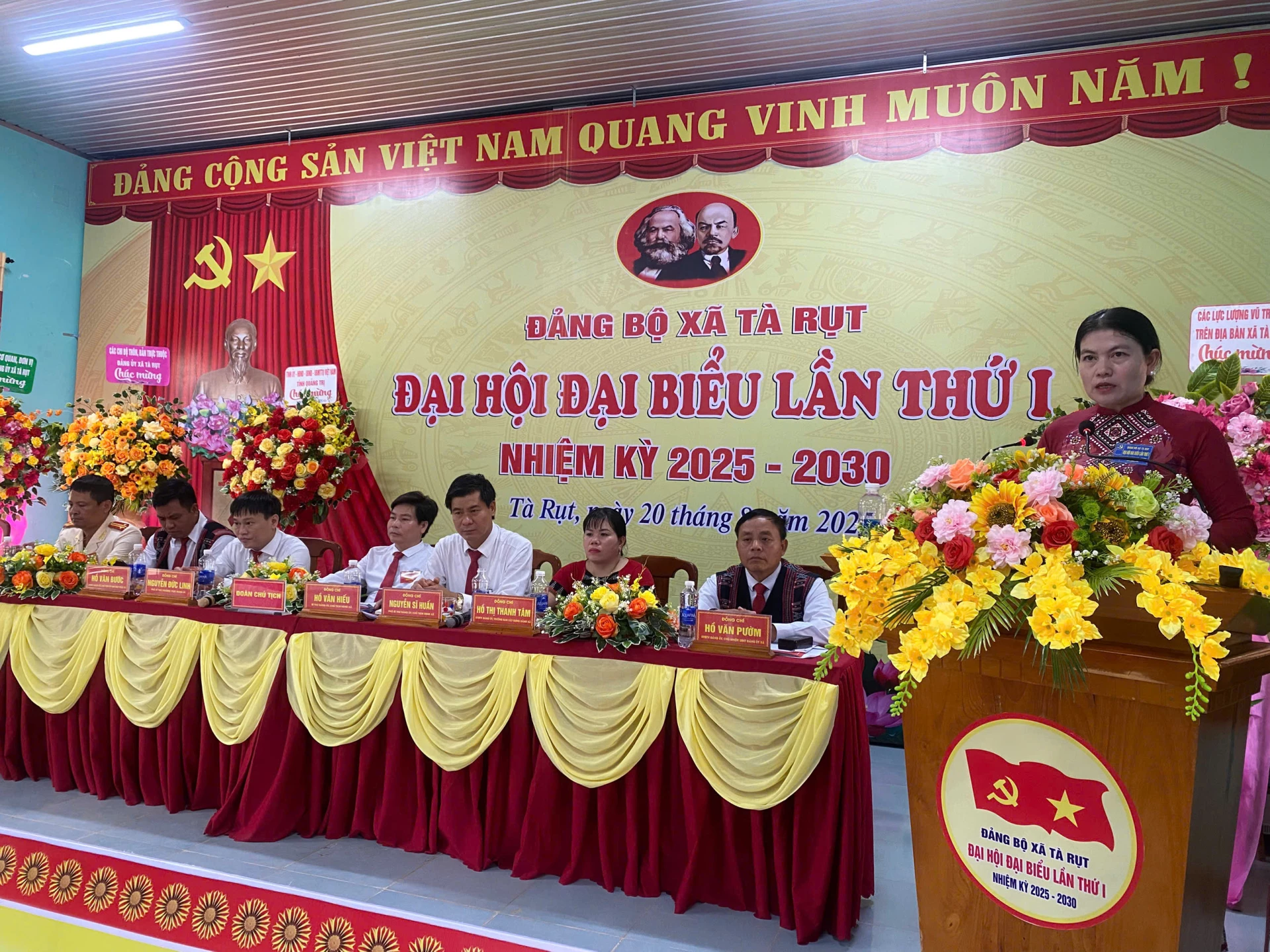 Trưởng ban Nội chính Tỉnh uỷ Ly Kiều Vân phát biểu chỉ đạo tại đại hội