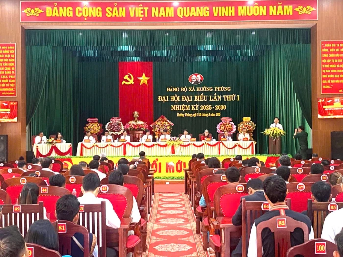 Đại hội Đảng bộ xã Hướng Phùng lần thứ I, nhiệm kỳ 2025 - 2030