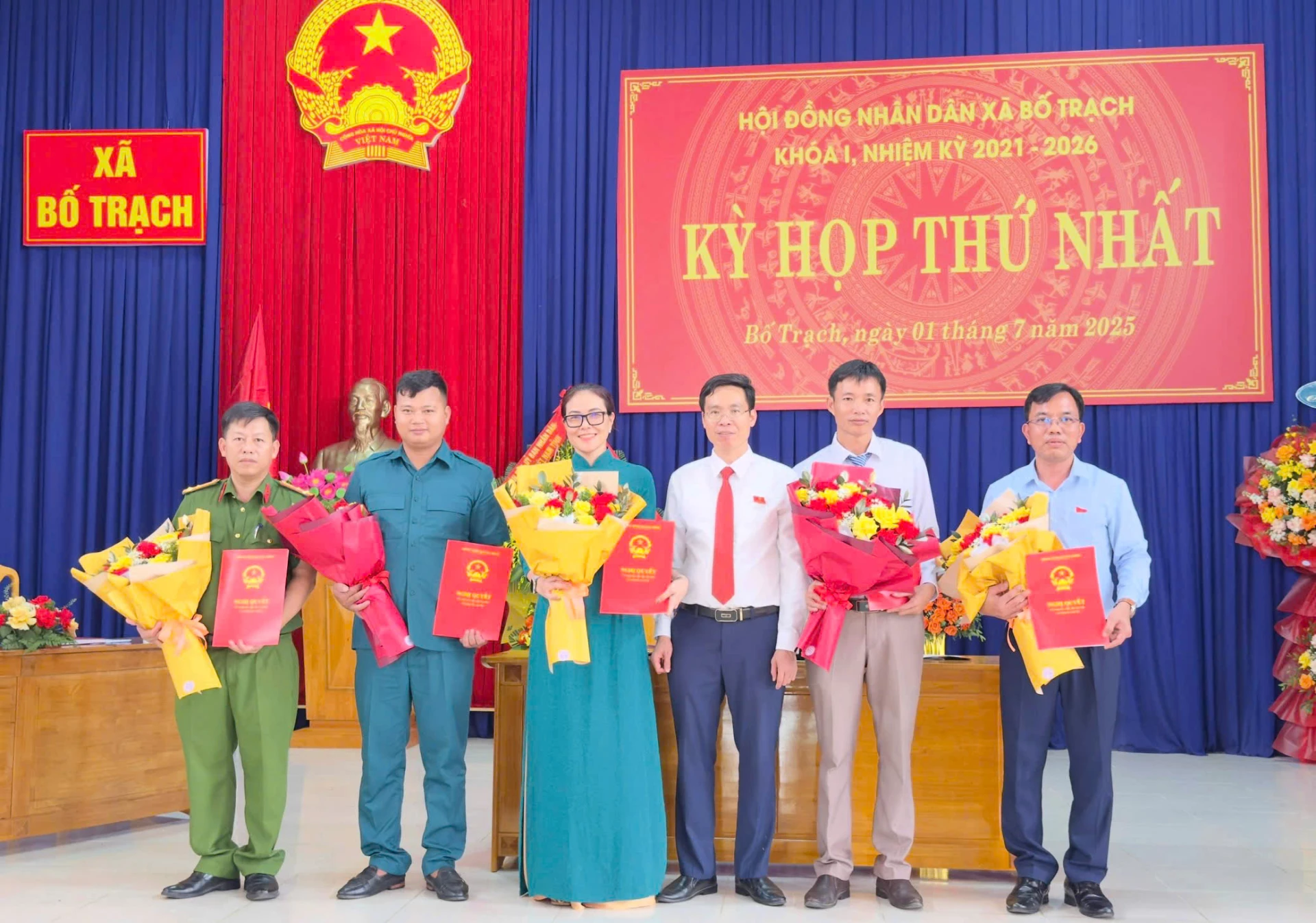 Ngay sau sáp nhập, xã Bố Trạch đã nhanh chóng kiện toàn bộ máy, bảo đảm hoạt động thông suốt, hiệu quả - Ảnh X.Phú