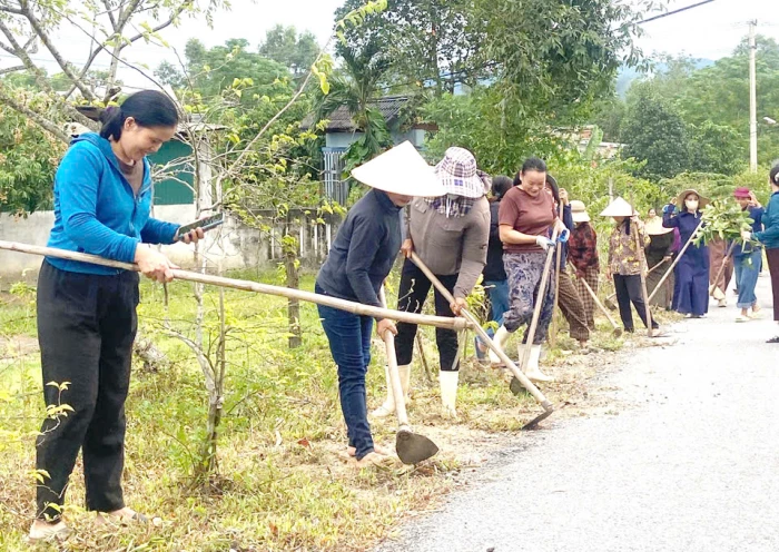 Phụ nữ Đồng Lê: Chung sức xây dựng nông thôn mới