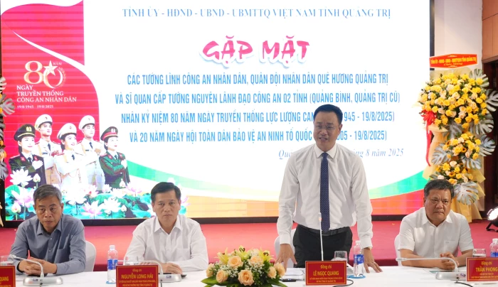 Gặp mặt tướng lĩnh Công an, Quân đội quê hương Quảng Trị