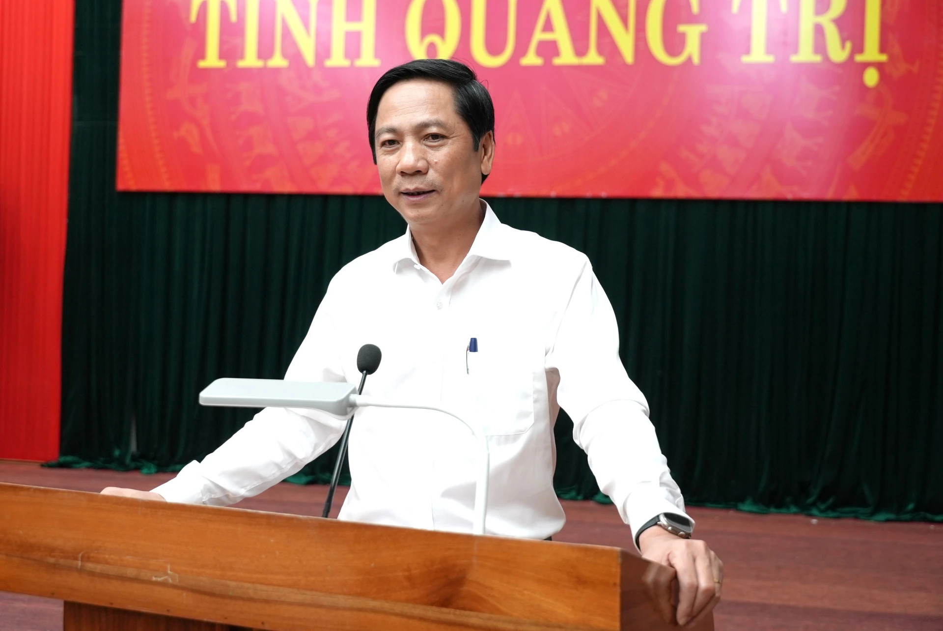 Phó Chủ tịch Thường trực UBND tỉnh Hoàng Nam kết luận hội nghị - Ảnh: Trung Đức