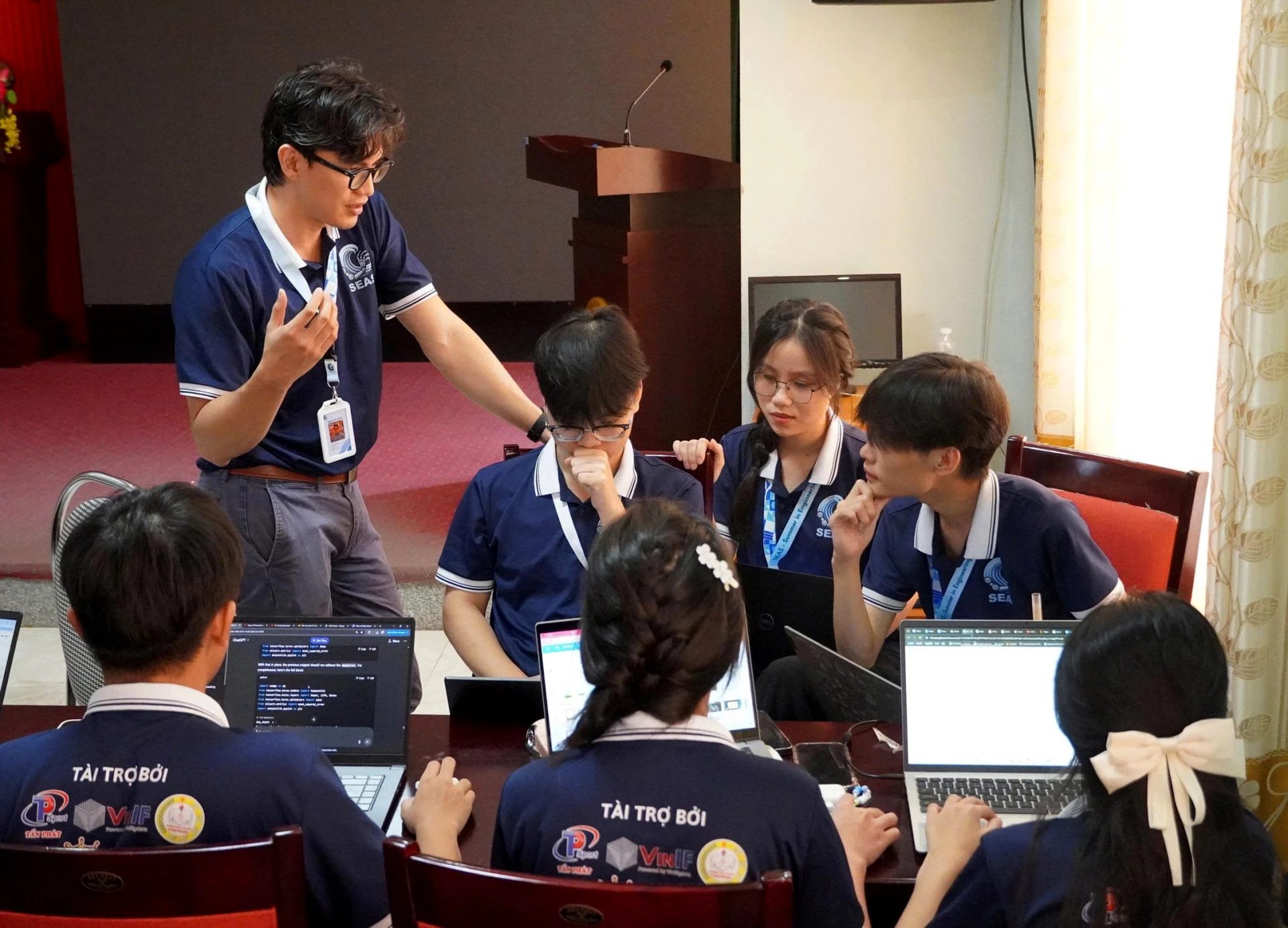 Trại hè SEAS hào hứng, sôi nổi với các tiết học - Ảnh: H.L