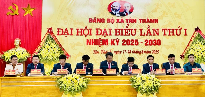 Đại hội Đại biểu Đảng bộ xã Tân Thành lần thứ I, nhiệm kỳ 2025 - 2030  