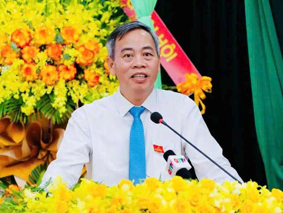 Đồng chí Phó Bí thư Tỉnh ủy, Chủ tịch HĐND tỉnh Nguyễn Đăng Quang phát biểu chỉ đạo đại hội - Ảnh: M.N