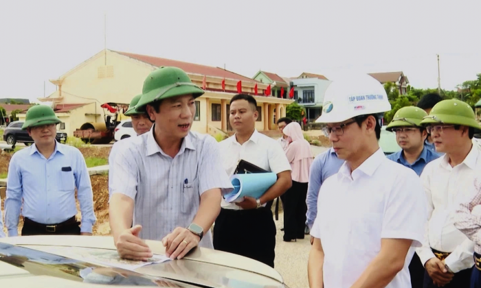 Đẩy nhanh tiến độ thi công đường nối từ trung tâm đi sân bay Đồng Hới