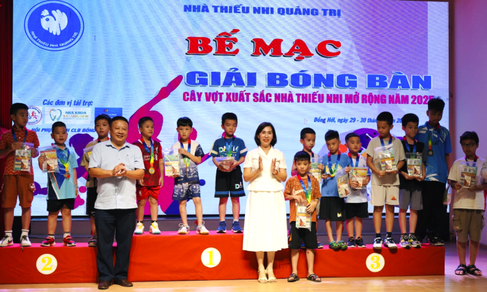 Bế mạc giải bóng bàn cây vợt xuất sắc các lứa tuổi