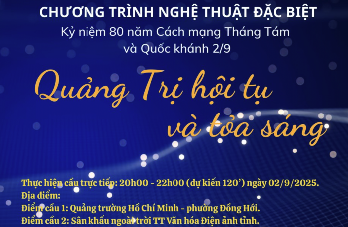 Sử dụng tạm thời lòng đường Quốc lộ 1 để tổ chức chương trình nghệ thuật đặc biệt “Quảng Trị-Hội tụ và Tỏa sáng”