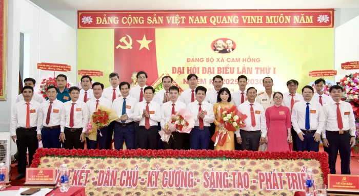 Đại hội đại biểu Đảng bộ xã Cam Hồng lần thứ I: Đoàn kết, sáng tạo, phát triển
