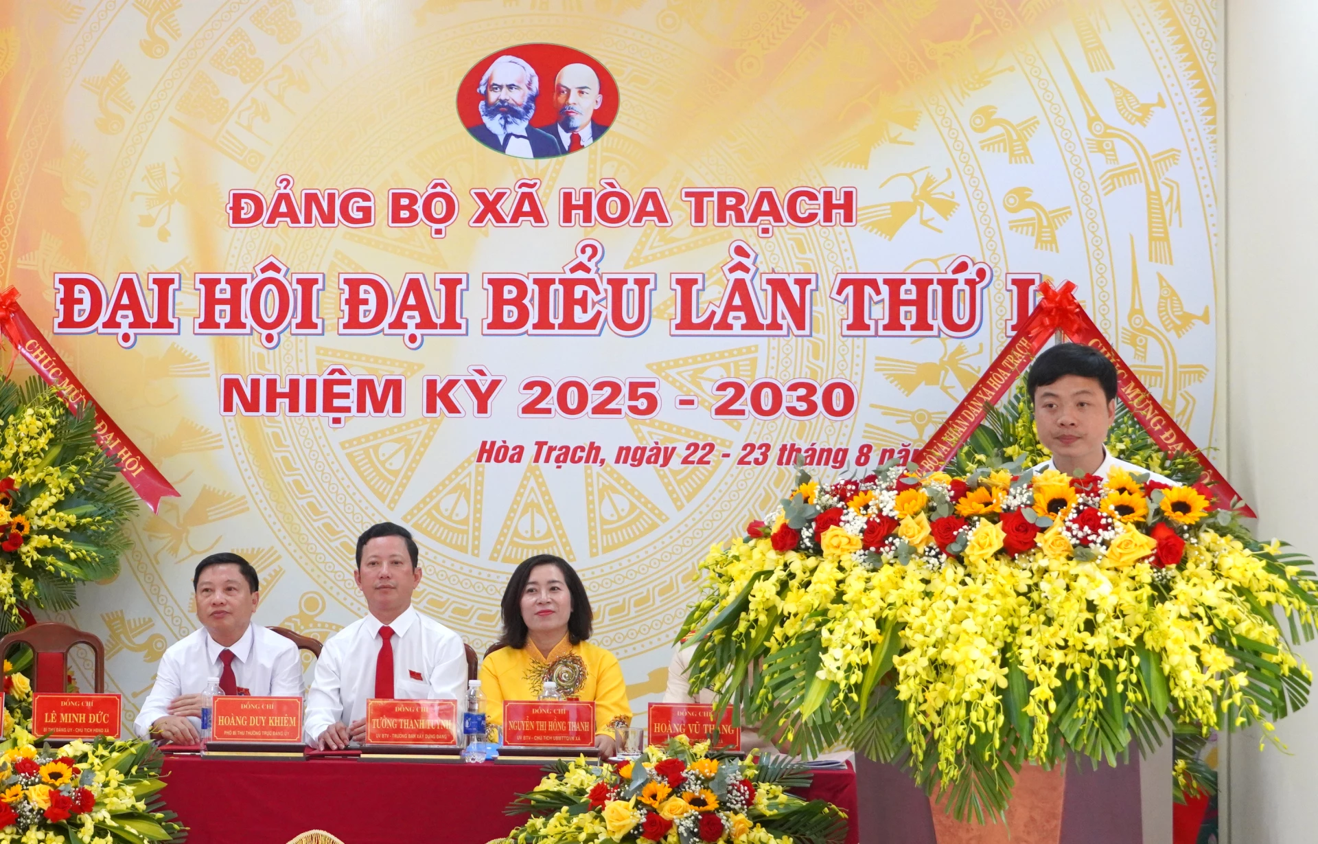 Ông Lê Minh Đức được chỉ định giữ chức vụ Bí thư Đảng ủy xã Hòa Trạch, nhiệm kỳ 2025-2030. Ảnh: H.T.