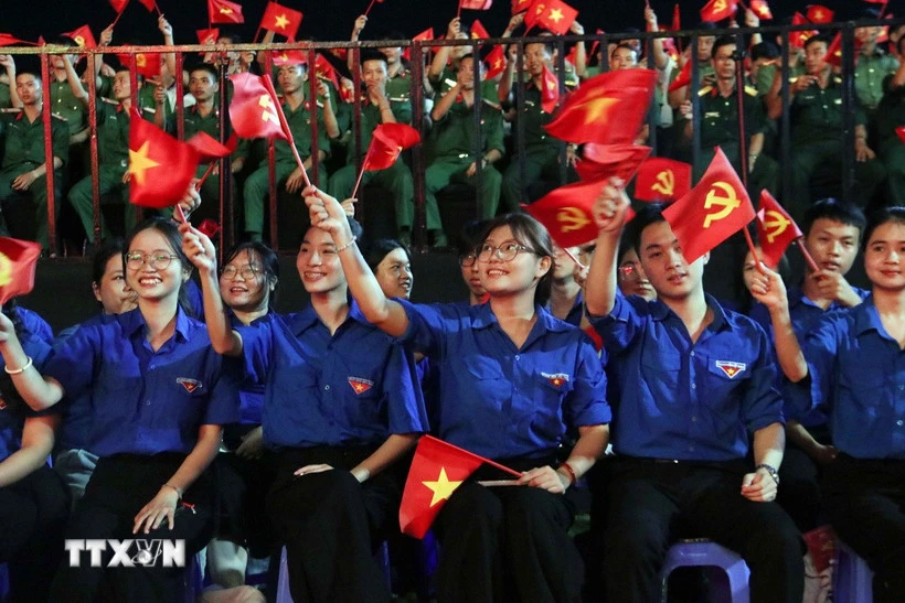 Đoàn viên, thanh niên TP. Hồ Chí Minh. (Ảnh: Xuân Khu/TTXVN)