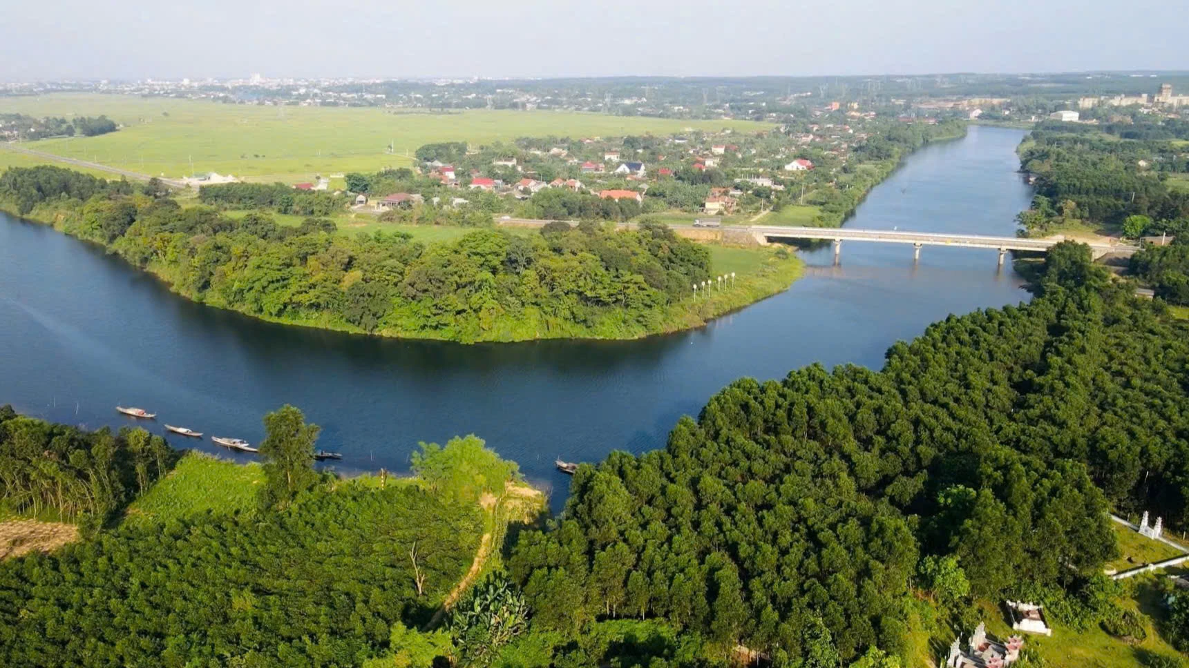 Làng quê Hiếu Giang thanh bình - Ảnh: Thanh Hải