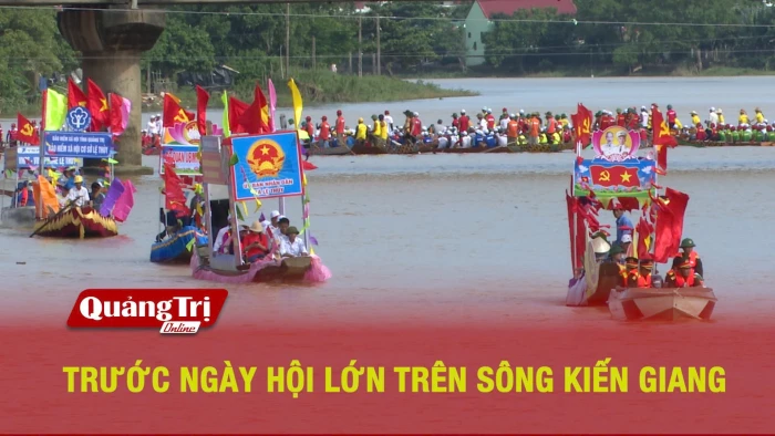 Trước ngày hội lớn trên sông Kiến Giang