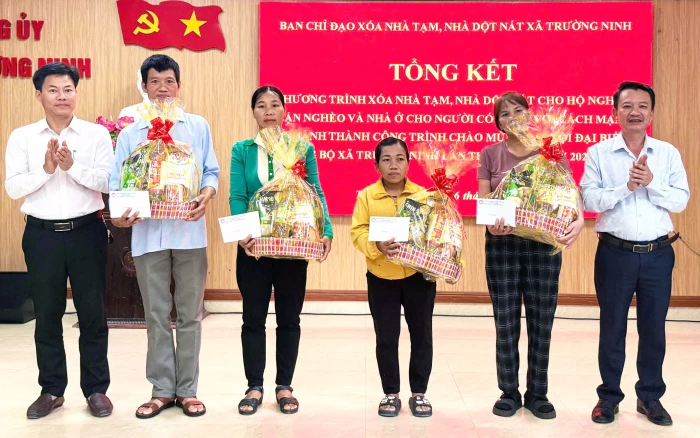 Xã Trường Ninh: Hoàn thành, đưa vào sử dụng 299 nhà ở cho người dân có hoàn cảnh khó khăn