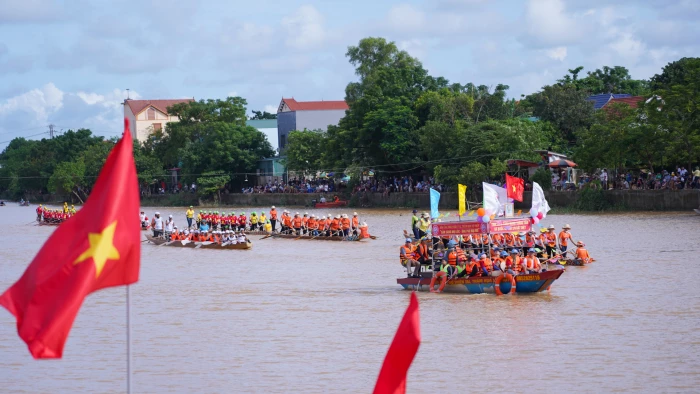 Sẵn sàng cho ngày hội lớn trên sông Kiến Giang