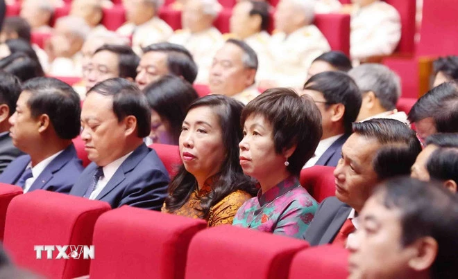 Các đại biểu tham dự buổi lễ. (Ảnh: Phạm Kiên/TTXVN)