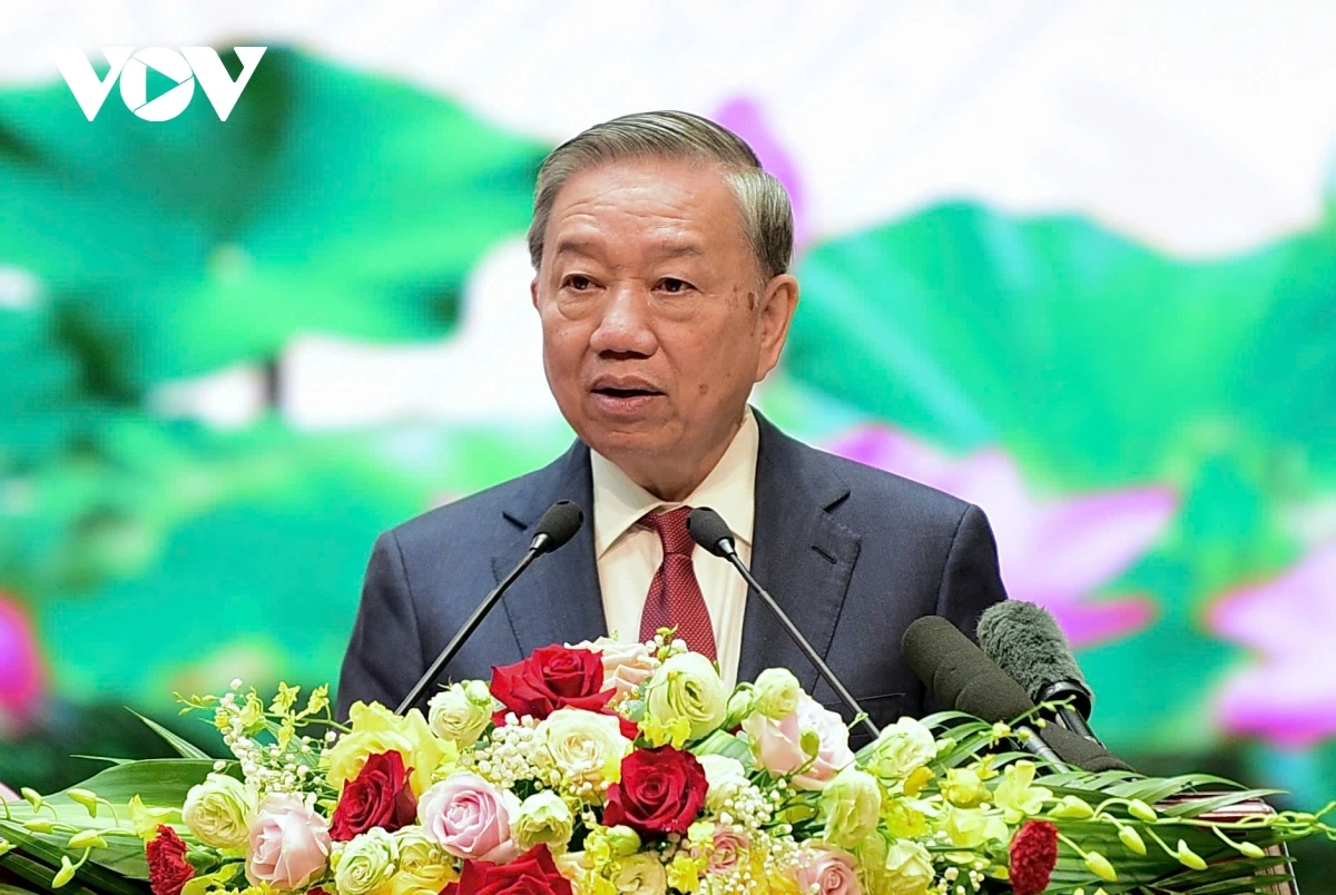 Tổng Bí thư Tô Lâm phát biểu