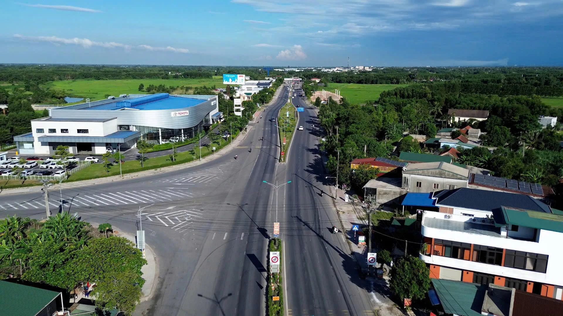 Một góc xã Ái Tử  -Ảnh: H.N
