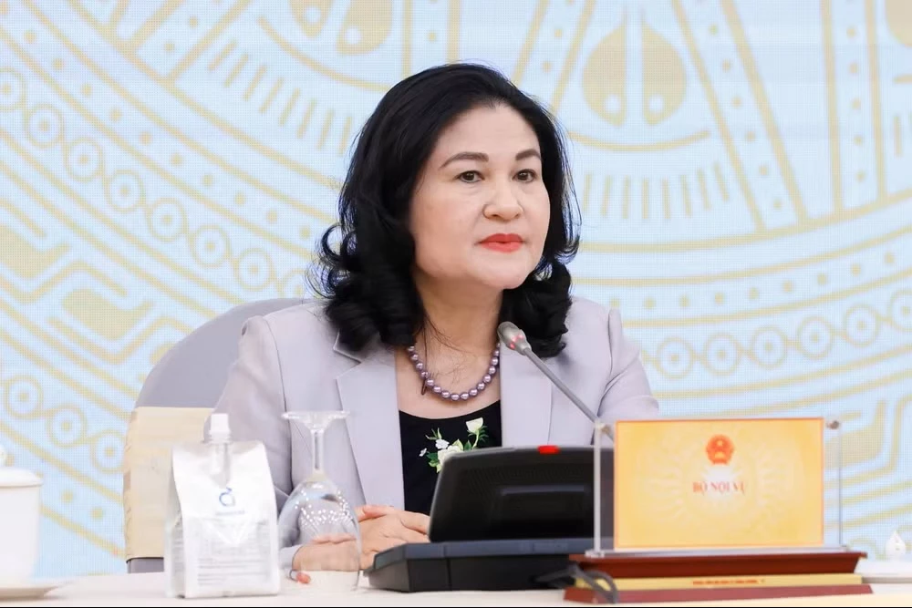 Thứ trưởng Bộ Nội vụ Nguyễn Thị Hà. (Ảnh: PV/Vietnam+)