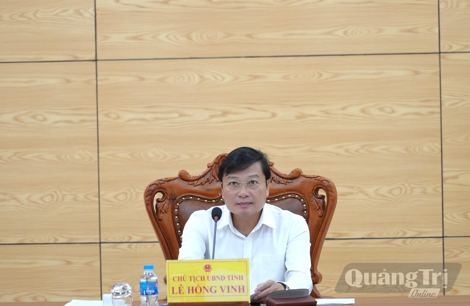 Đồng chí Lê Hồng Vinh, Phó Bí thư Tỉnh ủy, Chủ tịch UBND tỉnh chủ trì phiên tiếp công dân - Ảnh: T.Đ