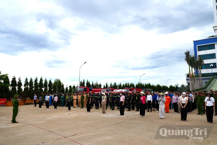 Hợp luyện phương án chữa cháy và cứu nạn, cứu hộ quy mô cấp tỉnh