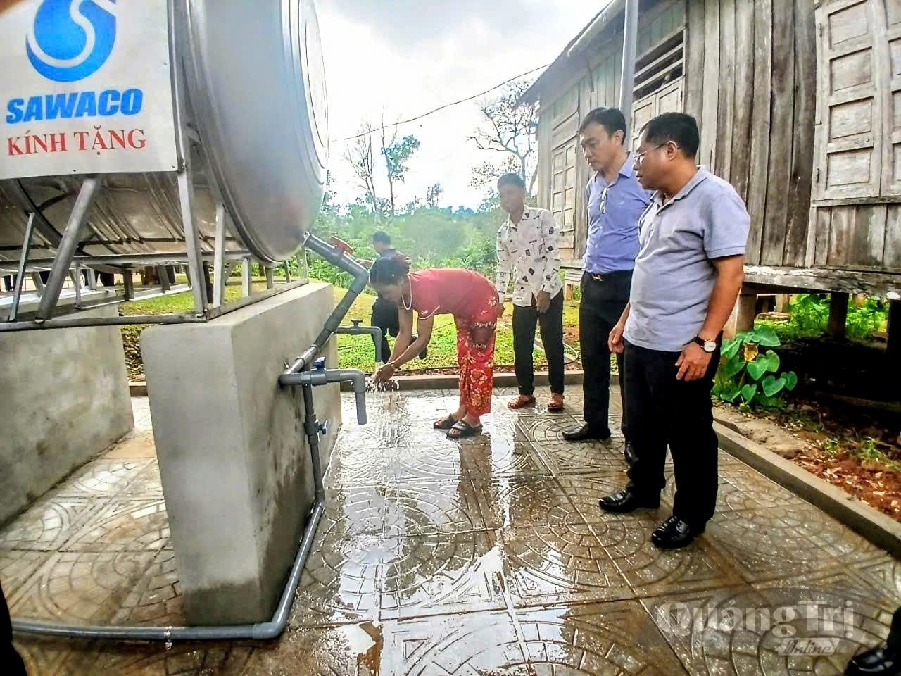 Các công trình nước sinh hoạt tập trung được đầu tư tại các bản đáp ứng nhu cầu sinh hoạt của đồng bào dân tộc thiểu số - Ảnh: T.M