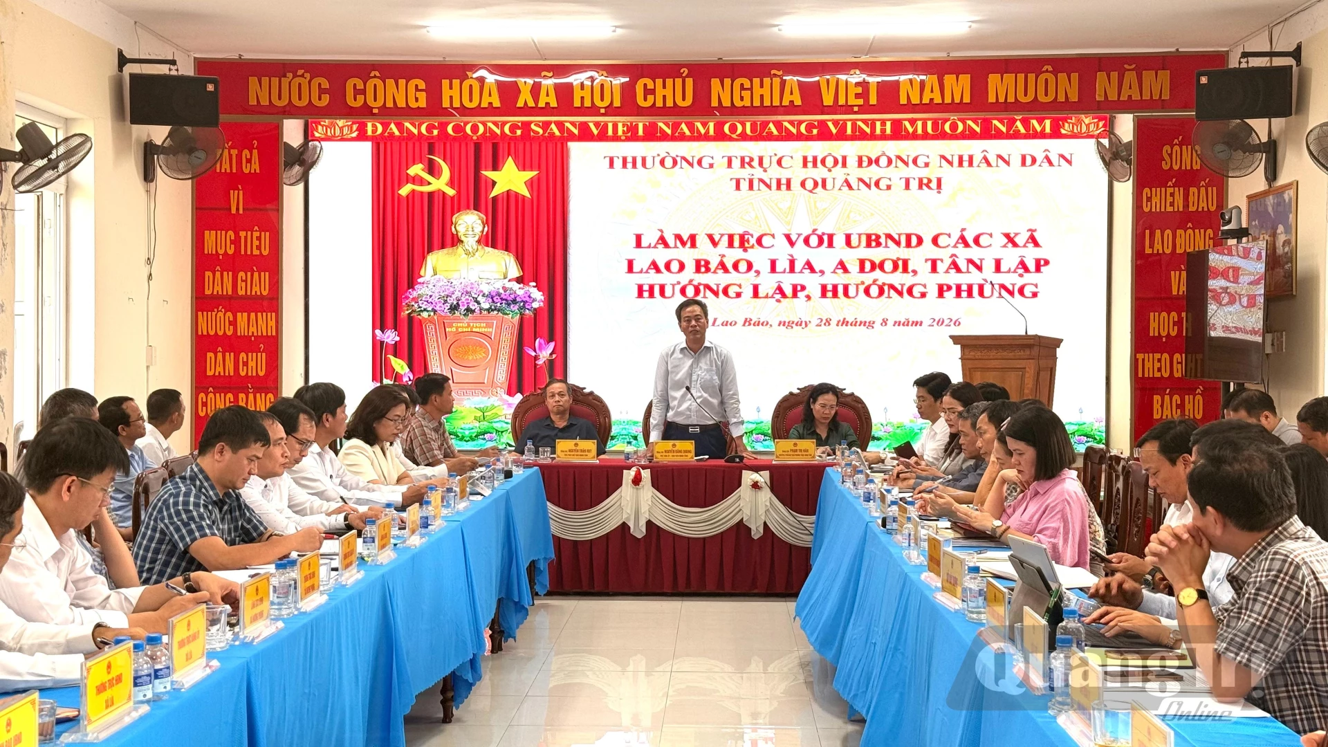 Đồng chí Nguyễn Đăng Quang, Phó Bí thư Tỉnh ủy, Chủ tịch HĐND tỉnh kết luận buổi làm việc - Ảnh: Hoàng Hùng