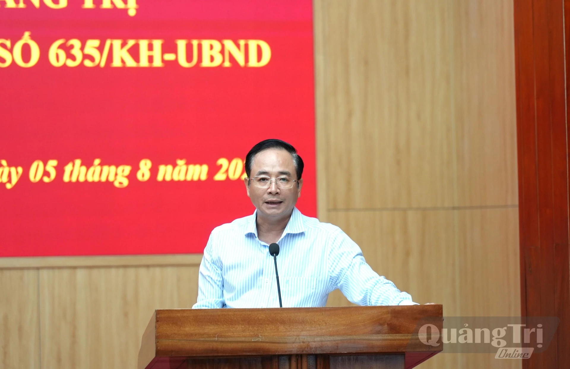 Lãnh đạo Sở Khoa học và Công nghệ, Phó Trưởng 2 Ban chỉ đạo phát biểu tại hội nghị - Ảnh: T.Đ