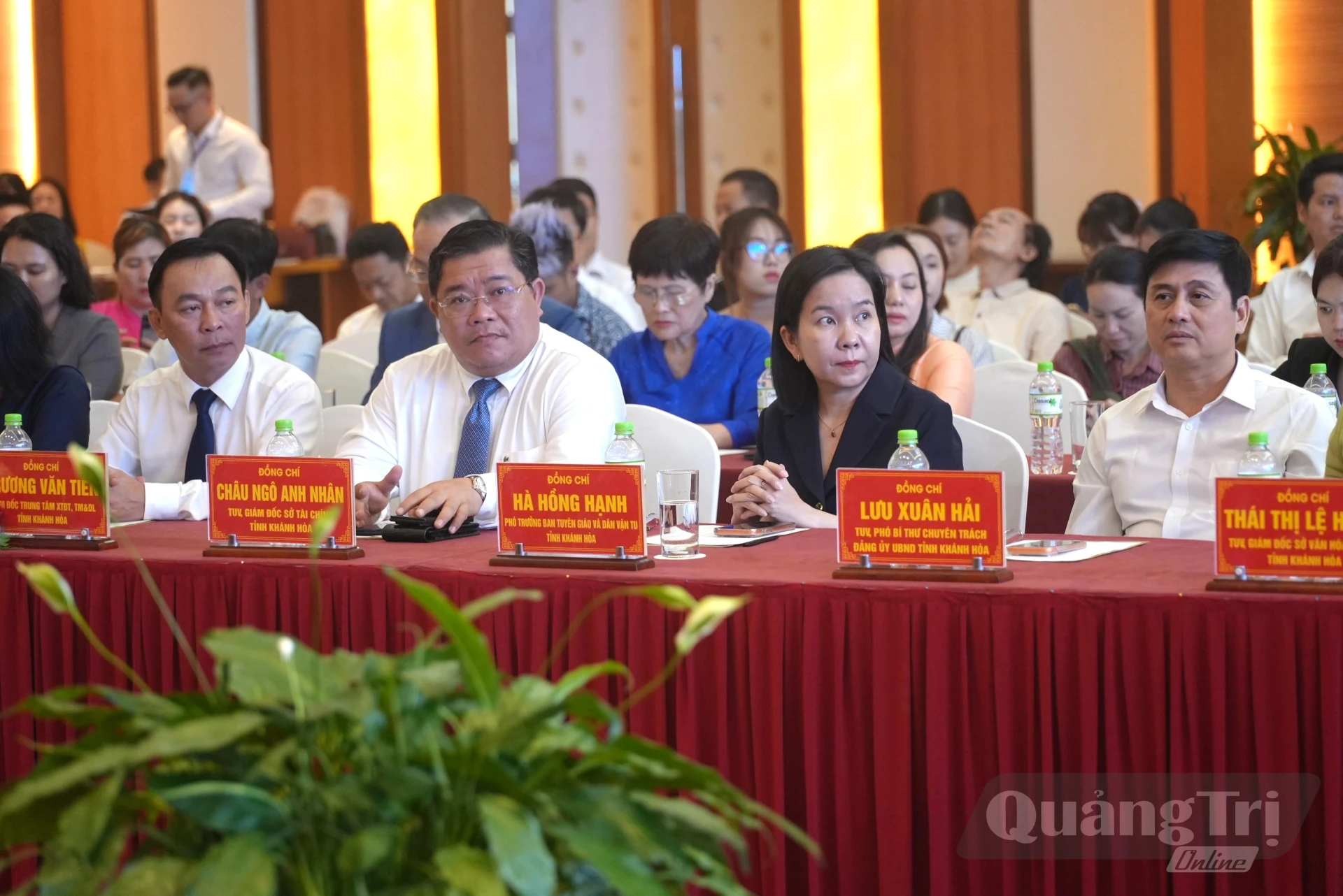 Các đại biểu tỉnh Khánh Hòa tham dự hội nghị - Ảnh: T.Đ