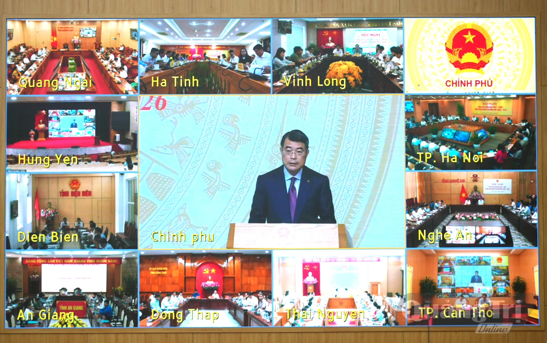 Đồng chí Lê Minh Hưng, Thủ tướng Chính phủ phát biểu kết luận hội nghị tại điểm cầu Trung ương - Ảnh: T.Đ

