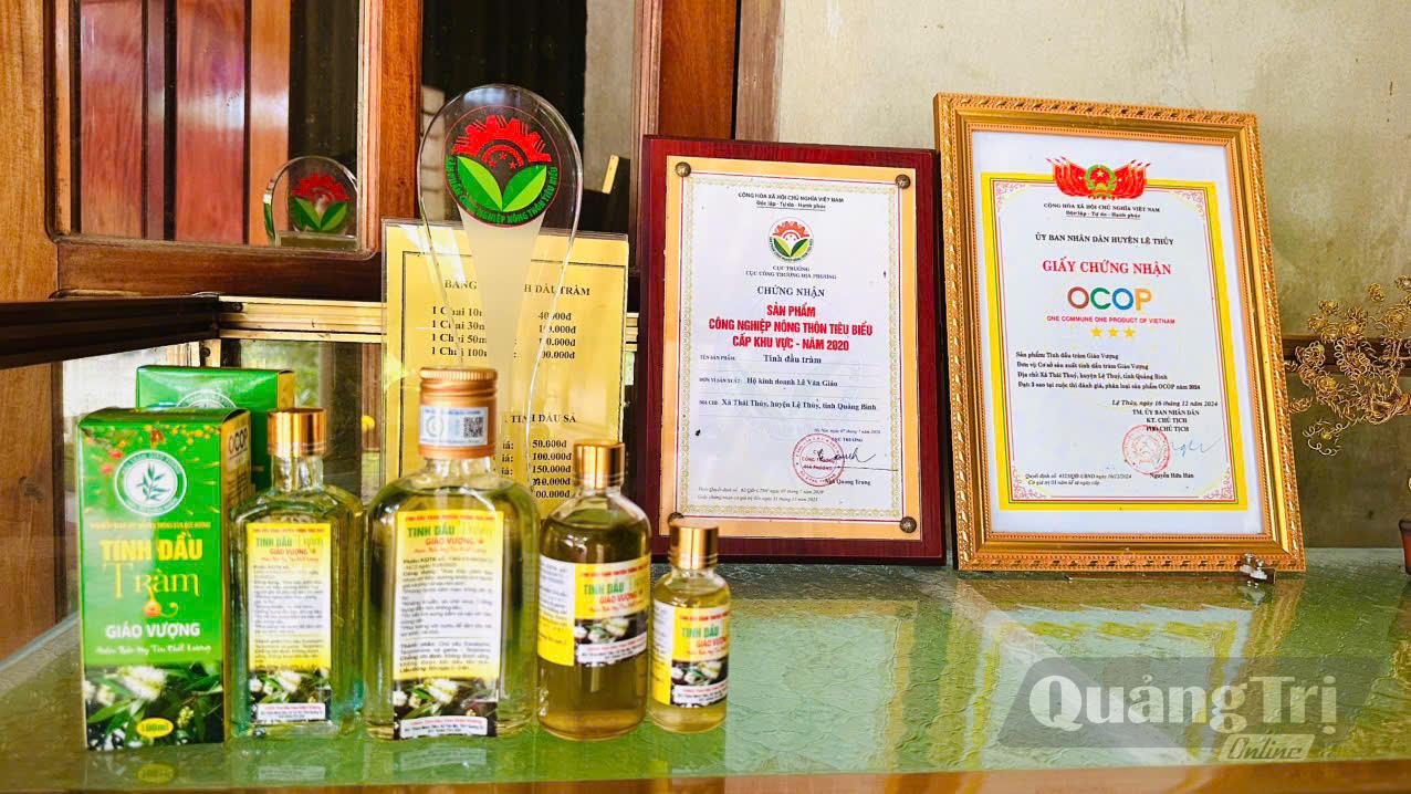 Dầu tràm Giáo Vượng dần khẳng định được chỗ đứng trên thị trường - Ảnh: N.M.P