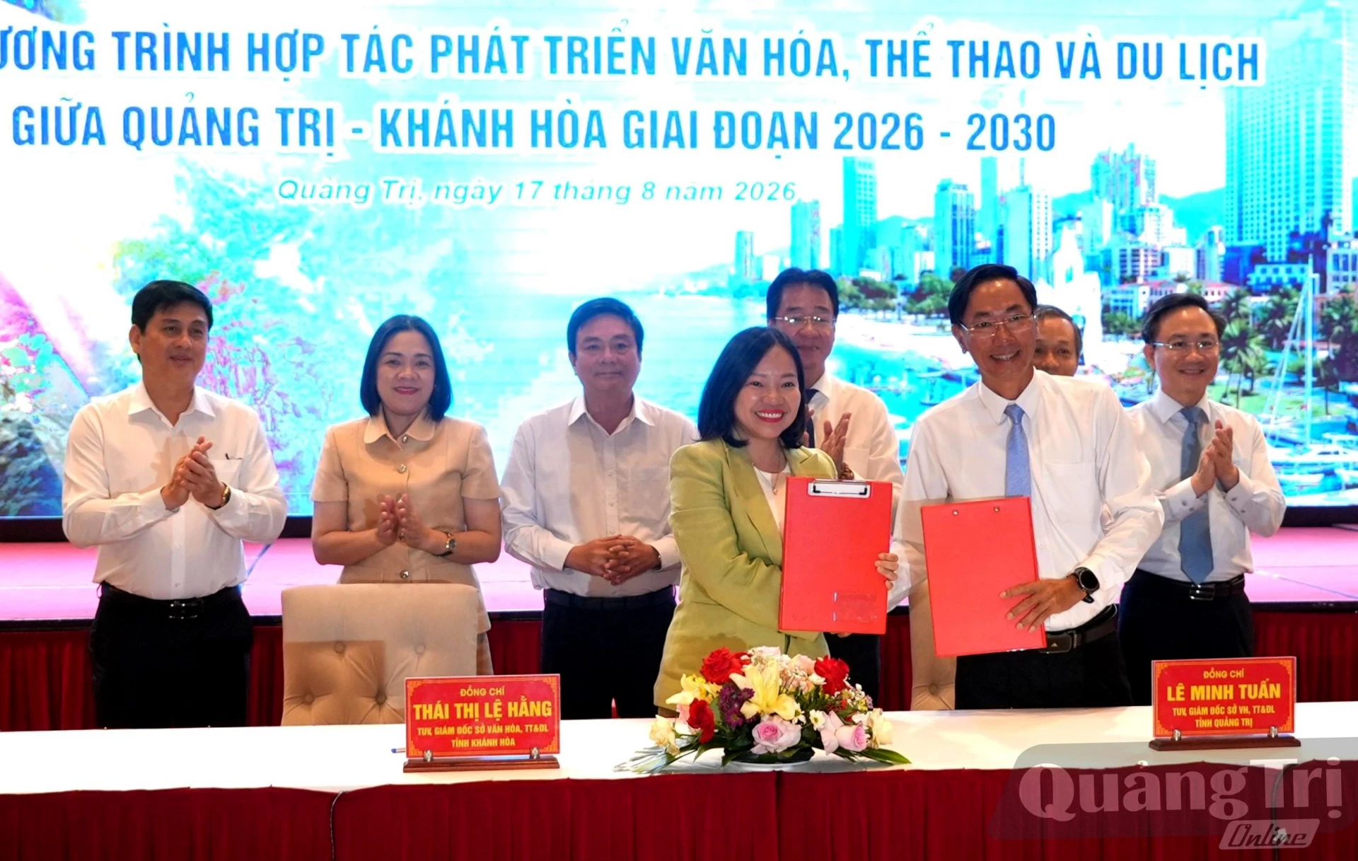 Hợp tác phát triển toàn diện ngành Văn hóa, Thể thao và Du lịch Khánh Hòa-Quảng Trị