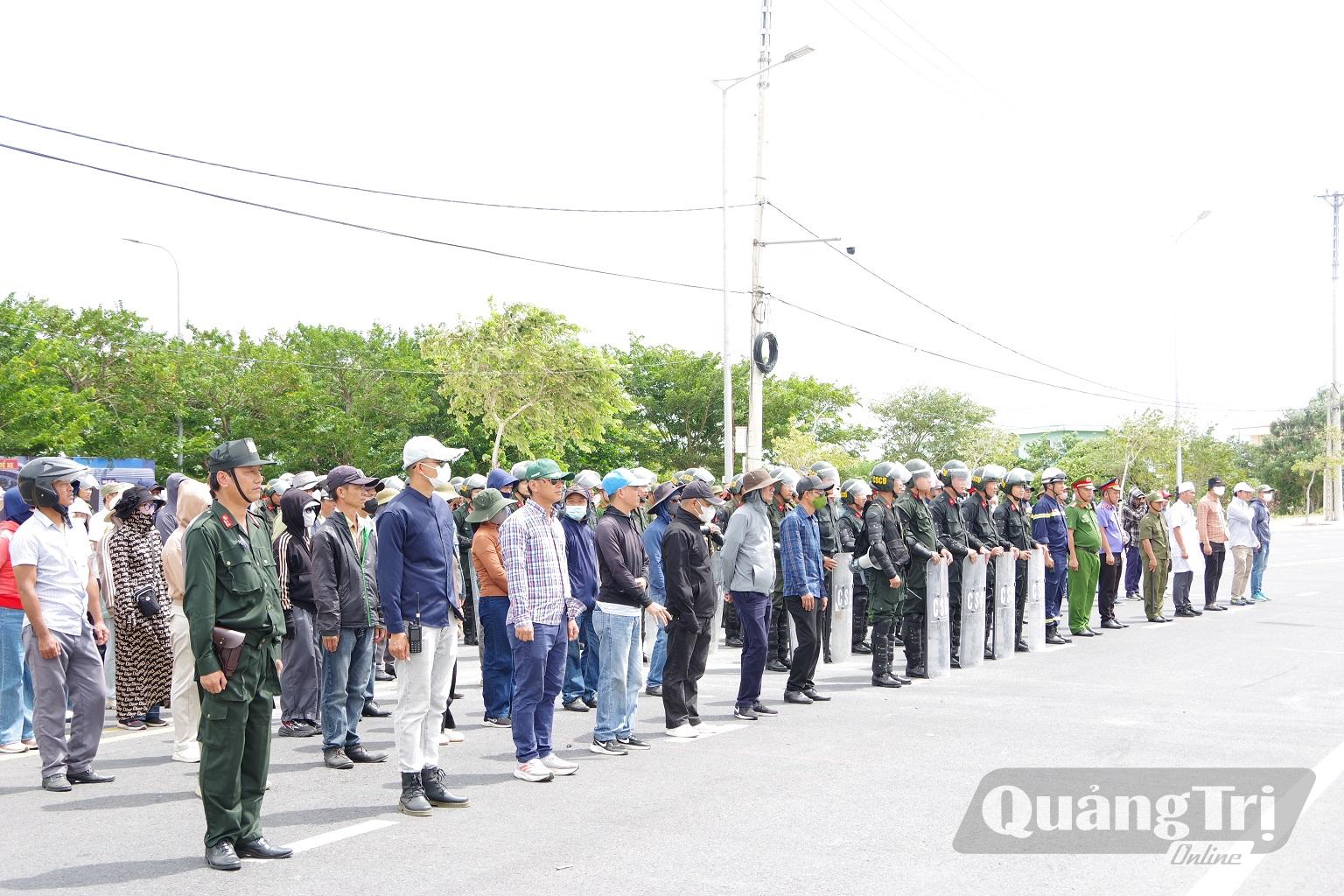 Các lực lượng tham gia thực binh A2 - Ảnh: X.D