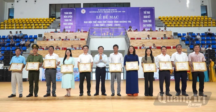 Phường Đồng Hới giành giải Nhất toàn đoàn tại Đại hội Thể dục thể thao tỉnh Quảng Trị lần thứ I