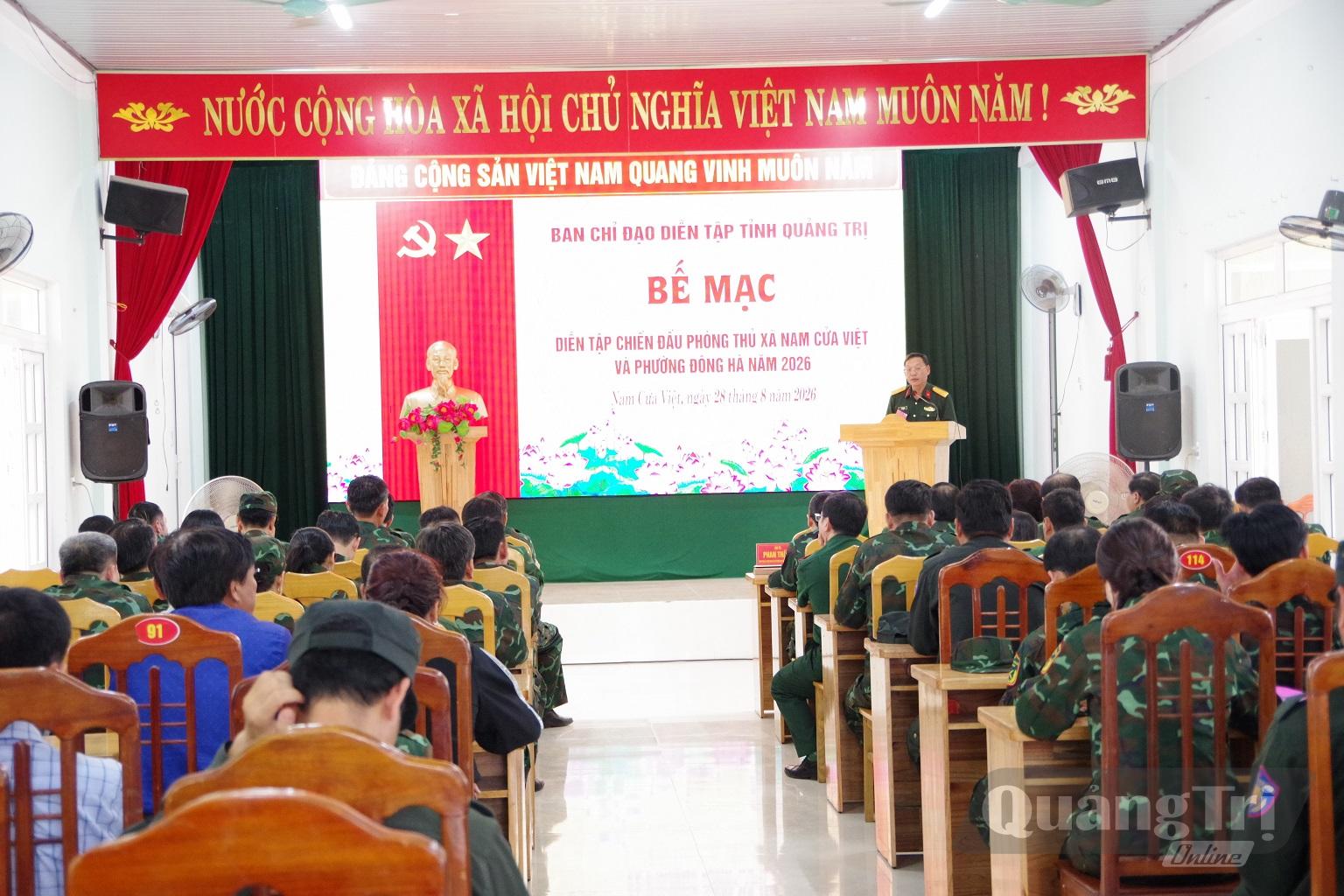 Toàn cảnh bế mạc diễn tập - Ảnh: X.D
