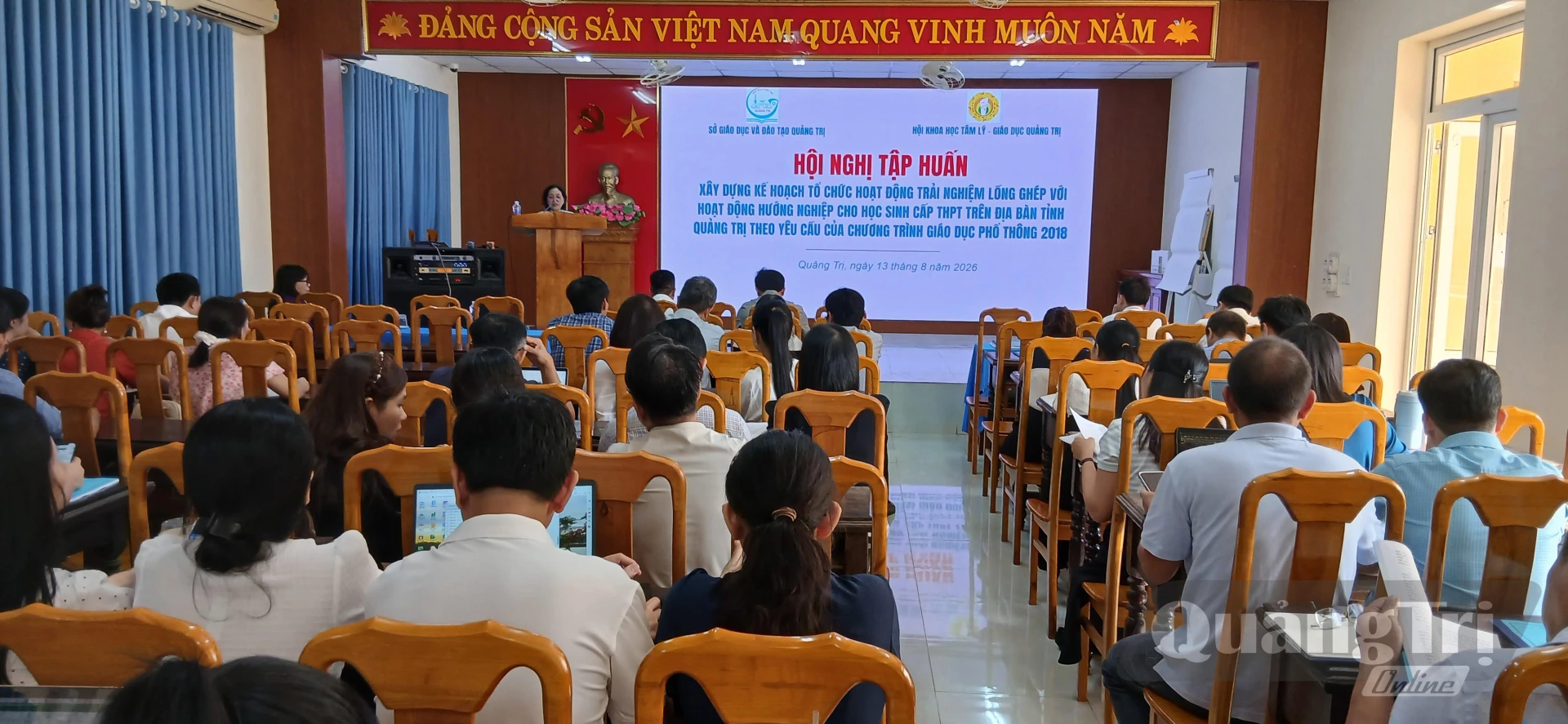 Ảnh: H.Đ Quang cảnh chương trình buổi tập huấn.