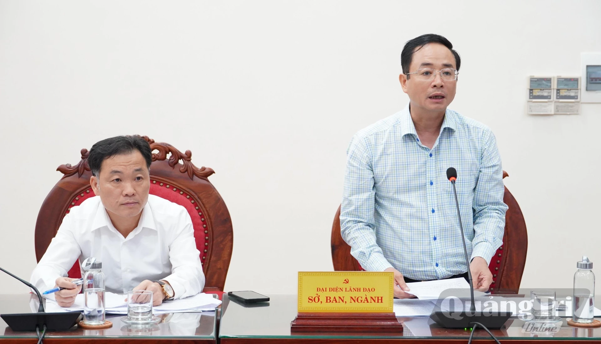 Đại biểu thảo luận tại buổi làm việc - Ảnh: Q.V
