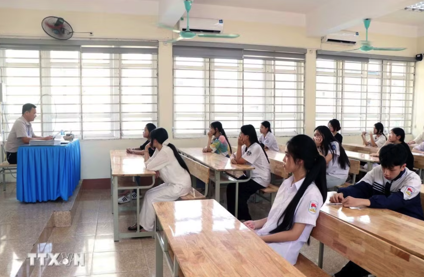 Kỳ thi vào lớp 10 tại Thái Nguyên năm học 2026- 2027. (Ảnh: Trần Trang/TTXVN)