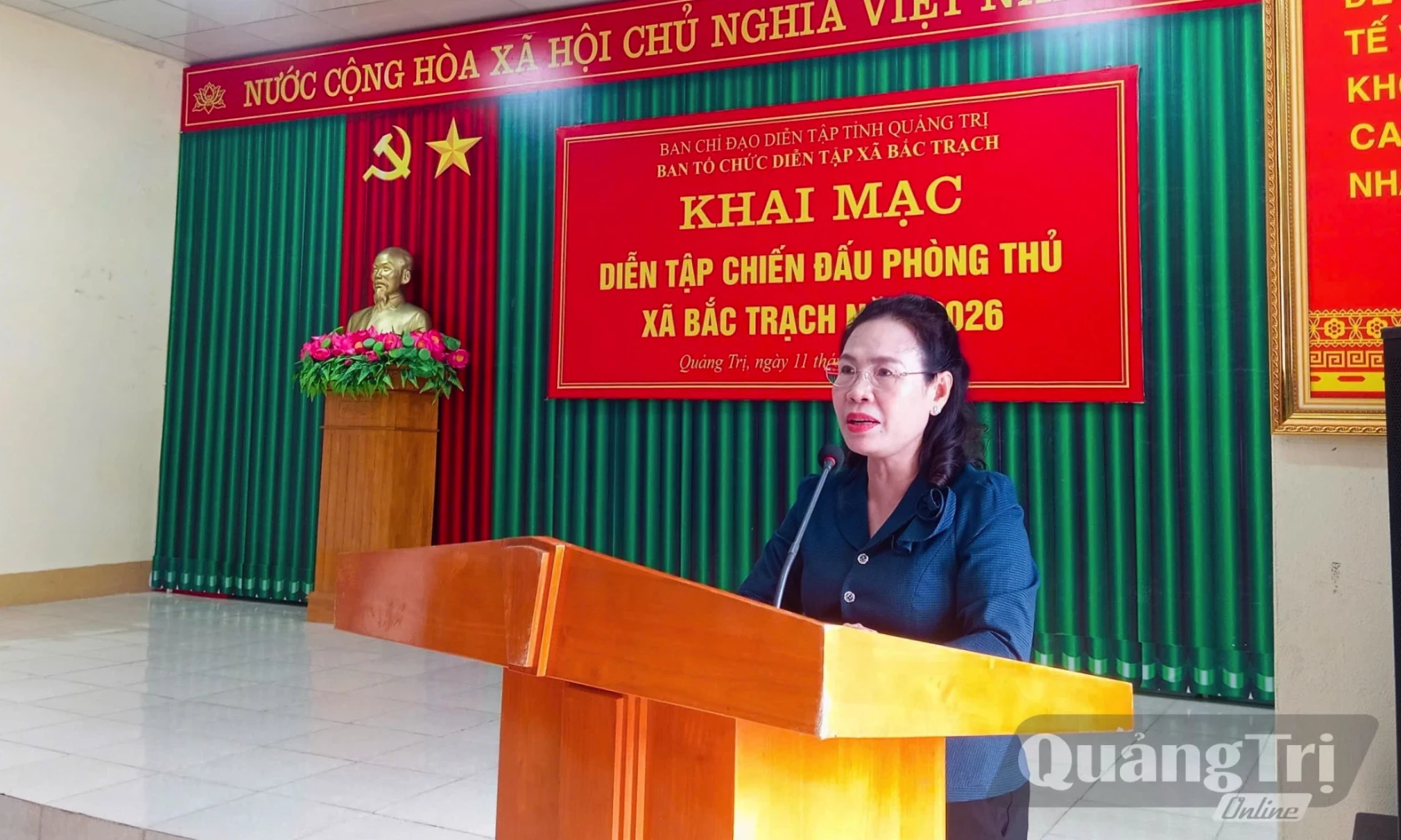 Khai mạc diễn tập chiến đấu khu vực phòng thủ xã Bắc Trạch năm 2026