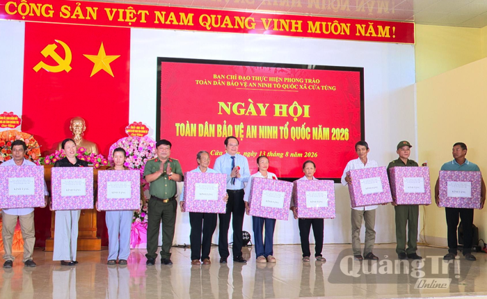 Xã Cửa Tùng tổ chức Ngày hội 'Toàn dân bảo vệ an ninh Tổ quốc' năm 2026