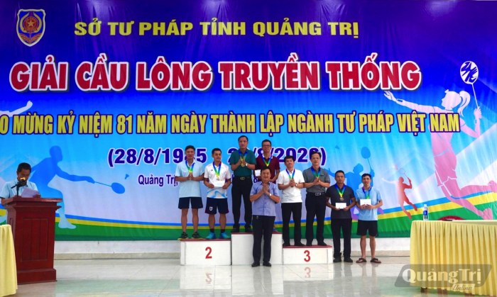 Giải cầu lông kỷ niệm 81 năm Ngày truyền thống Ngành Tư pháp Việt Nam