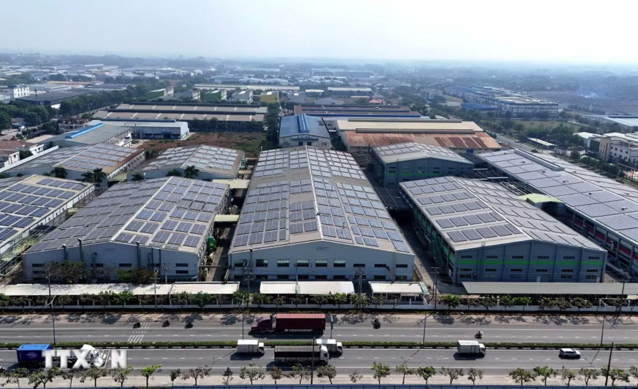 Một góc Khu công nghiệp VSIP (Thành phố Hồ Chí Minh). (Ảnh: Thanh Vũ/TTXVN)