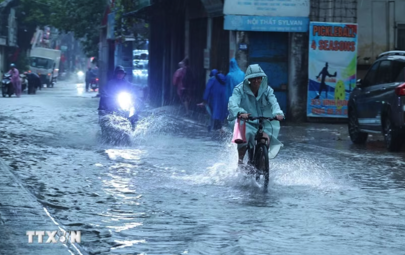 Các khu vực trên cả nước dự báo có mưa rào. (Ảnh: Phạm Tuấn Anh/TTXVN)