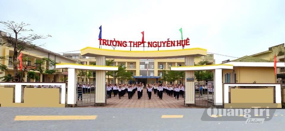 Trường THPT Nguyễn Huệ được đầu tư xây dựng khang trang ở địa điểm mới
