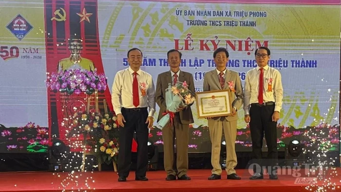 Trường THCS Triệu Thành tổ chức lễ kỷ niệm 50 năm thành lập