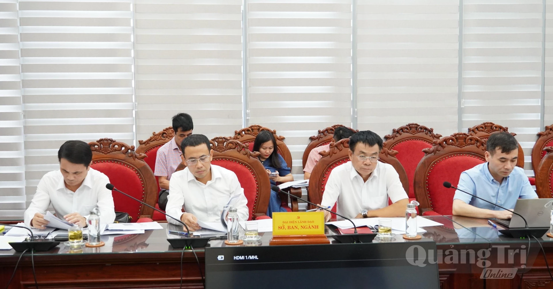 Đại biểu tham dự buổi làm việc - Ảnh: Q.V